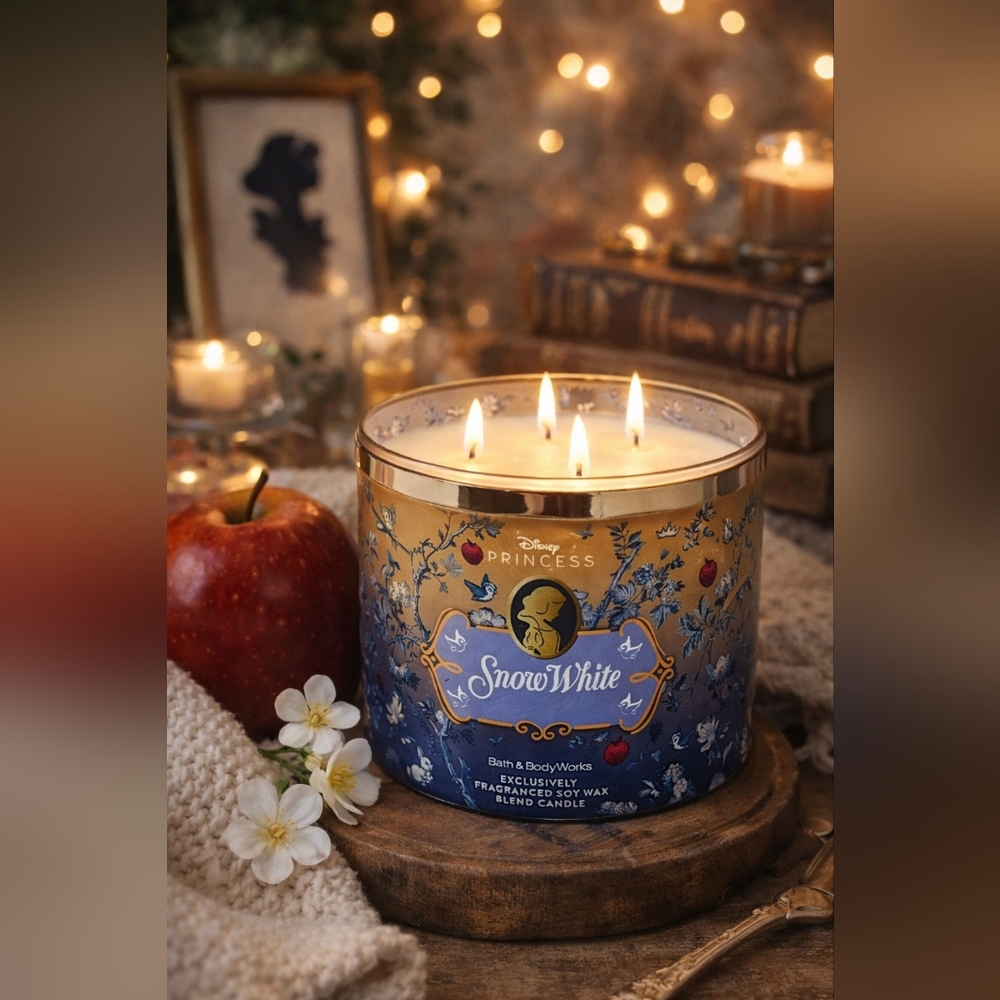 ✨ Bath & Body Works Disney Princess Snow White 3-Wick Candle | Collector Design